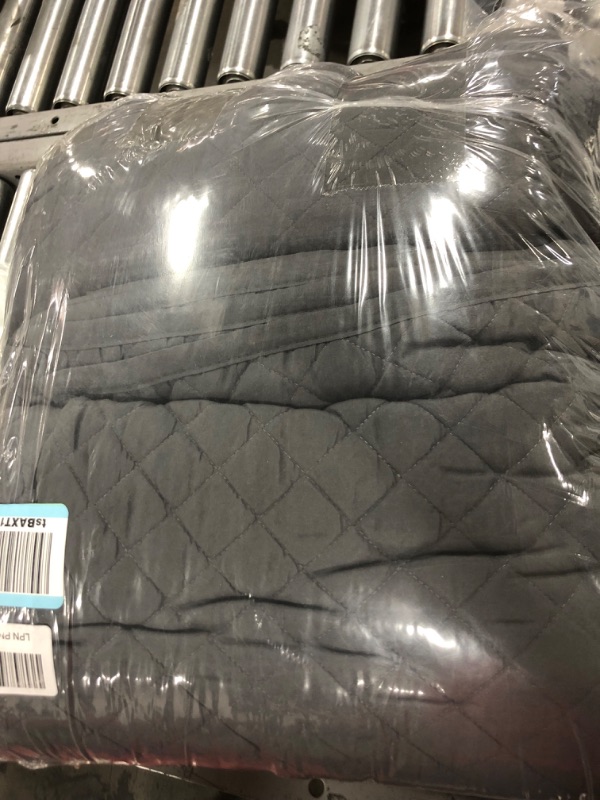 Photo 2 of GREY QUILTED BLANKET 