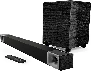 Photo 1 of Klipsch Cinema 400 Sound Bar + 8Inch Wireless Subwoofer with HDMIARC,Black
