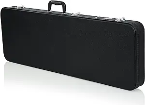 Photo 1 of Gator Cases Hard-Shell Wood Case for Standard Electric Guitars; Fits Fender Stratocaster/Telecaster, & More (GWE-ELECTRIC), Black 