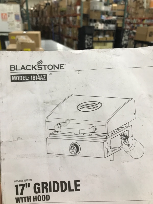 Photo 1 of BLACKSTONE MODEL: 1814AZ OWNER'S MANUAL 17" GRIDDLE