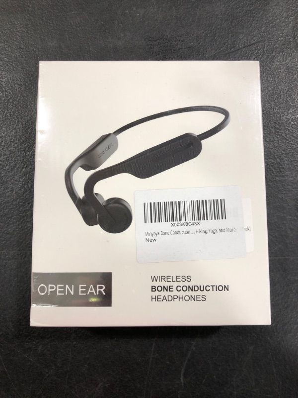 Photo 2 of Air Conduction Headphones with Mic Open Ear Bluetooth Sports Headsets with 10 Hours of Music Time, IP55 Waterproof, and Comfortable Design for Running, Cycling, Hiking, Yoga, and More
