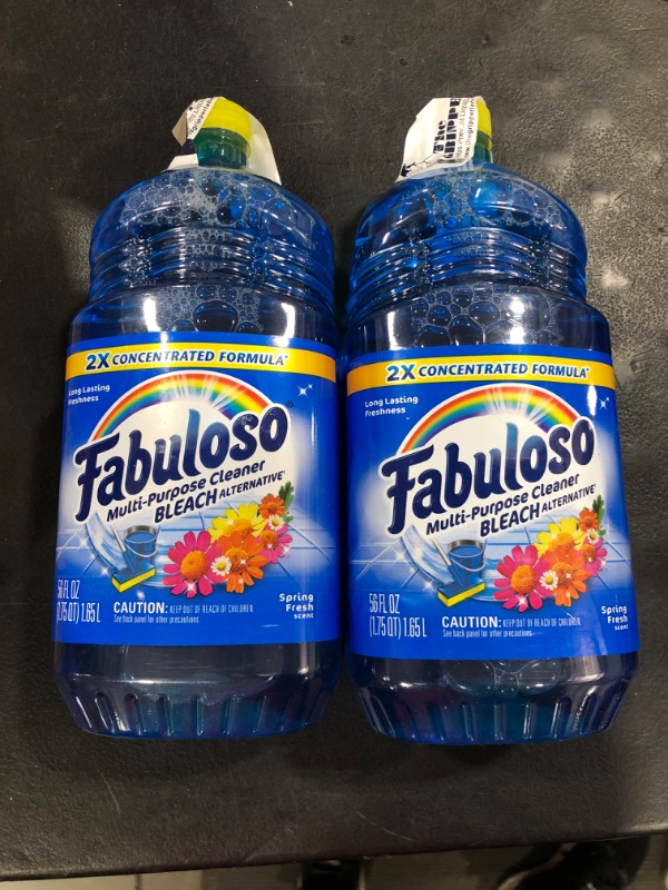 Photo 2 of Fabuloso All-Purpose Cleaner with Bleach Alternative 2x Concentrated, Spring Fresh - 56 fl oz--2 PACK 