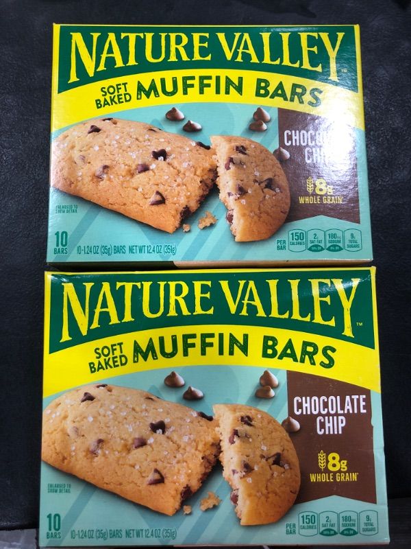 Photo 2 of Nature Valley Soft-Baked Muffin Bars, Chocolate Chip, Snack Bars, 10 ct Chocolate Chip 10 Count (Pack of 2)--EXP AUG2024