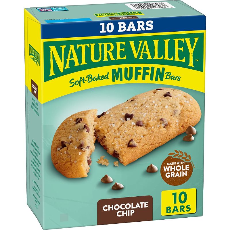 Photo 1 of Nature Valley Soft-Baked Muffin Bars, Chocolate Chip, Snack Bars, 10 ct Chocolate Chip 10 Count (Pack of 2)--EXP AUG2024