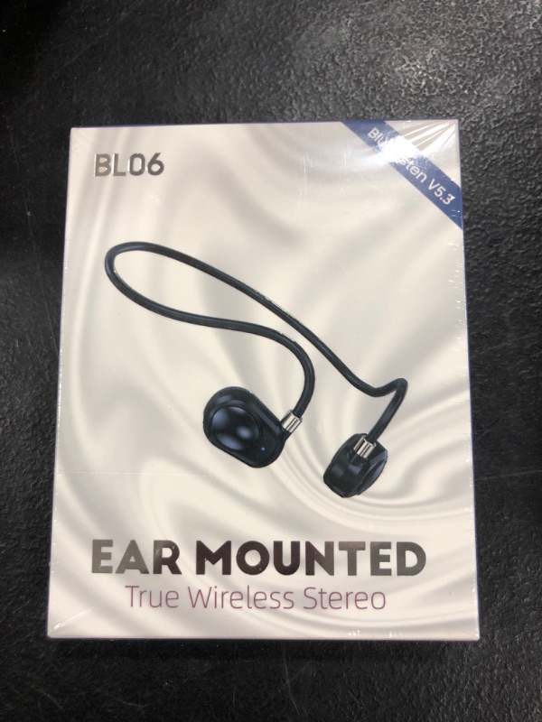 Photo 1 of Premium Bone Conduction Headphones Open-Ear Sport Headphones — Noise Cancelling Earphones - Built-in Mic Sweat Resistant Earphones Headset 