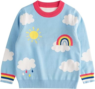 Photo 1 of Baby Toddler Boys Girls Sweater Pullover Sweatshirt Little Kids Long Sleeve Crew Neck Animals Tops Winter Knitted Clothes 