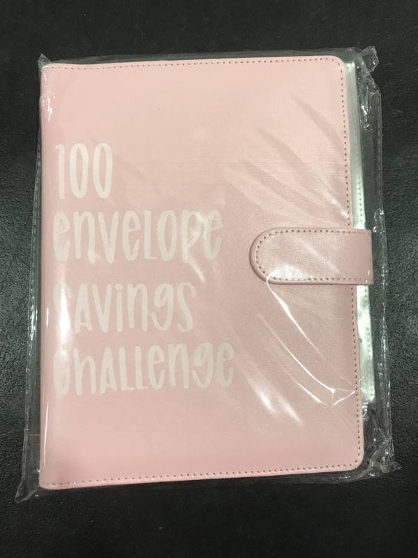 Photo 2 of 100 Envelope Challenge Binder, Money Saving Challenge Book - Easy & Fun Way to Save $5,050, Envelopes Money Saving Challenge Budget Binder, Savings Challenges Binder, Budget Binder with Cash Envelopes PINK