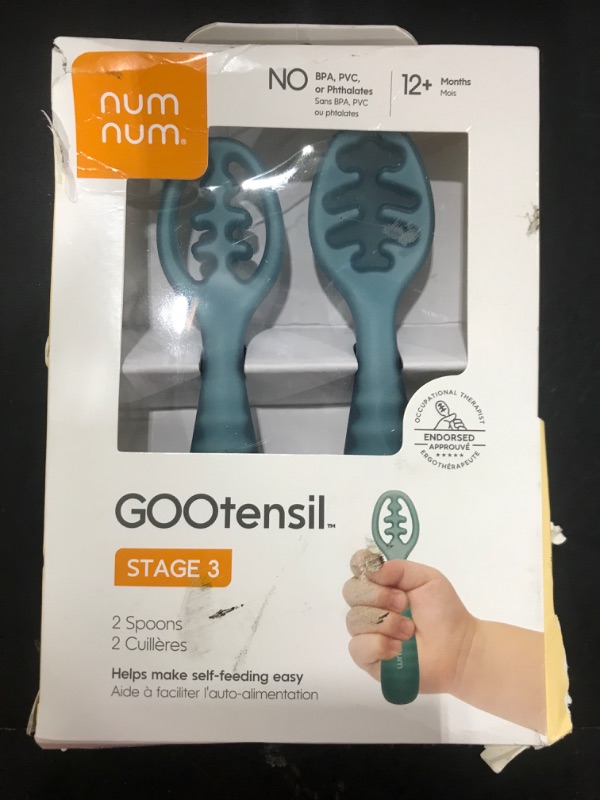 Photo 1 of NumNum Baby Spoons Set, Pre-Spoon GOOtensils for Kids Aged 6+ Months - Third Stage