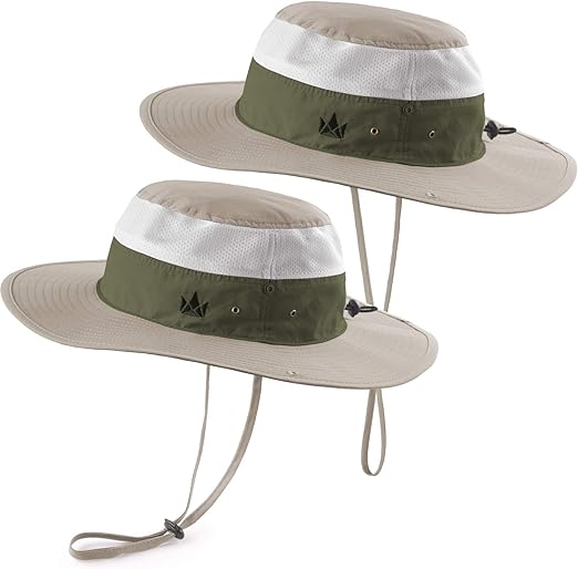 Photo 1 of The Friendly Swede Sun Hats for Men and Women, UPF 50+ Fishing Boonie Hat for Safari and Summer,Wide Brim Bucket Hat (2 Pack) 