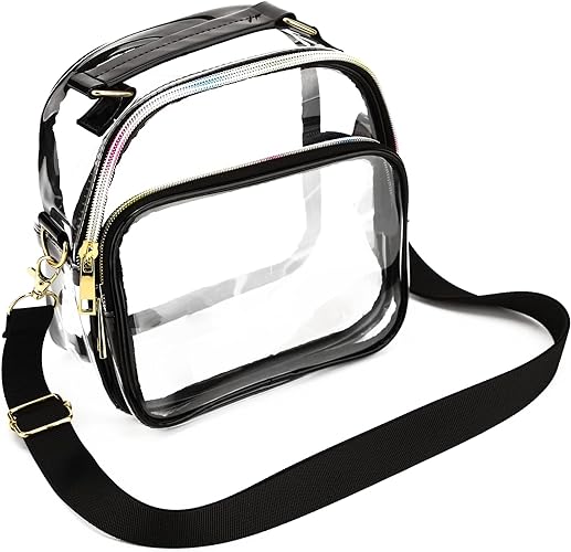 Photo 1 of ZOPPEN Clear Bag Stadium Approved Clear Crossbody Bag for Women, TPU Clear Concert Bag,Transparent Bag for Sports, Concert 
