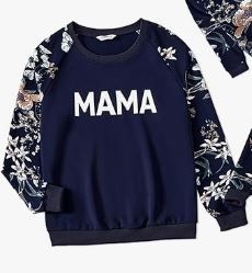 Photo 1 of [Size Mama S] PATPAT Mommy and Me Matching Outfits Leopard Sweatshirts for Mom and Daughter Mommy and Me Clothing Match Top Shirt