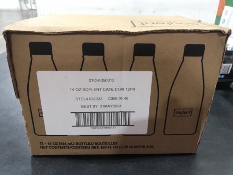 Photo 2 of 12pk Soylent Cafe Chai Meal Replacement Shake 14oz
