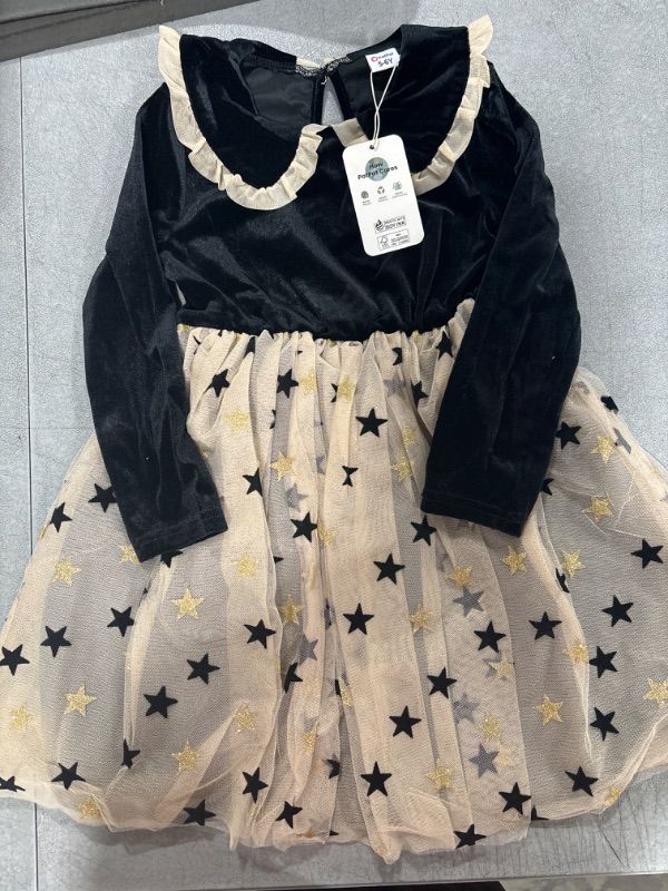 Photo 1 of PATPAT Toddler Girl Dress: Long Sleeve Mesh Tutu Skirt with Floral&Bowknot, Party Dresses, 5-6 Years