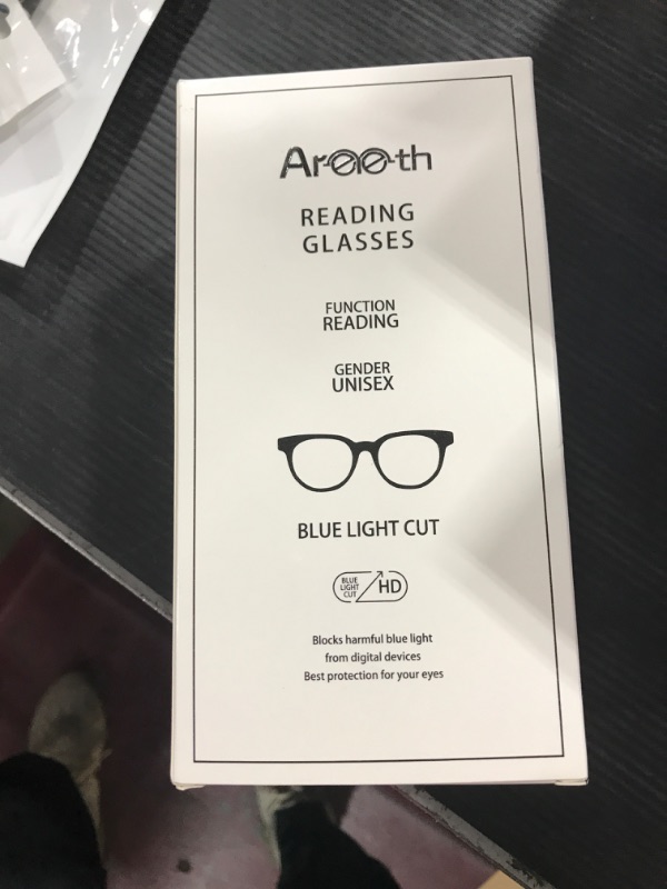 Photo 2 of Areyeth 2 Pair Oversized Square Trendy Reading Glasses for Women, Blue Light Blocking Computer Readers with Flexible Spring Hinge(Six colors, 1.0) Six Colors 1.0 x