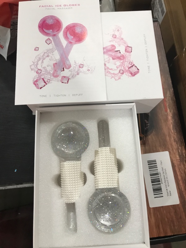 Photo 2 of Ice Globes for Facials, Ice Globes, Face Massager, Face Tools, Facial Ice Globes, Cooling Globes, Globes for Face Neck & Eyes, Daily Beauty, Tighten Skin, Anti Ageing, Reduce Puffy and Wrinkle White