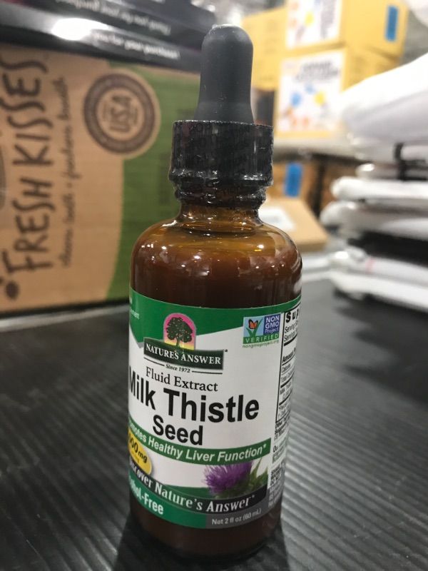 Photo 2 of Nature's Answer Alcohol Free Milk Thistle Extract 2 Fluid Ounce | Supports Liver Fuction | Non GMO | Cruelty Free | Made in The USA