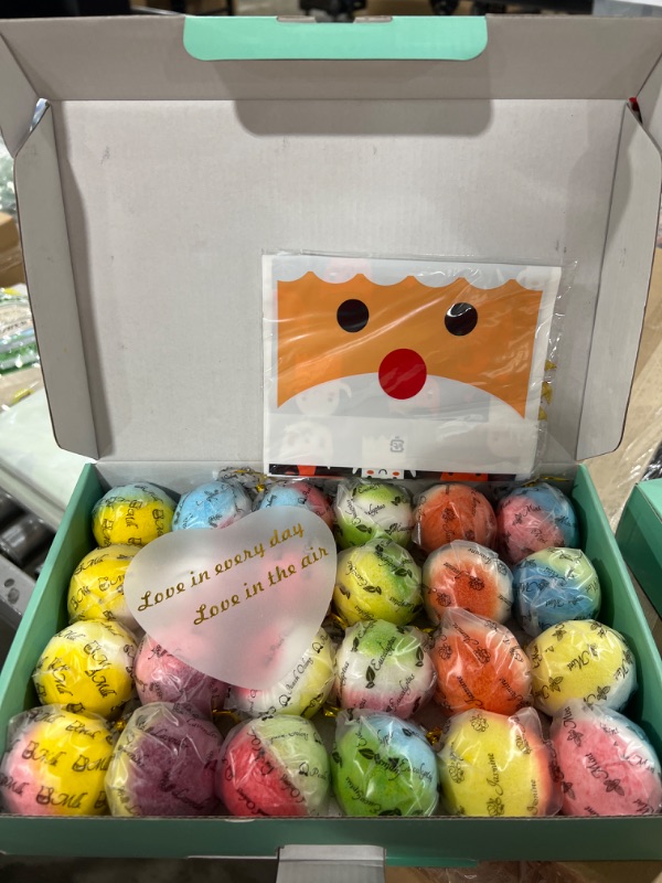 Photo 1 of 24PCS Bath Bombs For Kids with Floating Cute Toys Inside - Dinosaur, Ring, and Goldfish, Surprise Bubble Bath Fizzy Ball with Natural Organic Essential Oil, Spa Gift Set for Party, Christmas, Birthday
