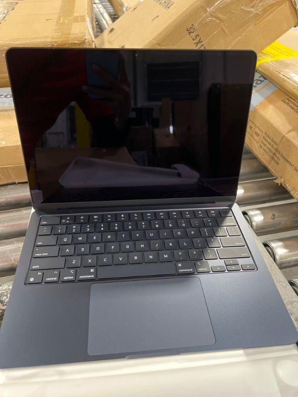 Photo 6 of Apple 2022 MacBook Air Laptop with M2 chip: 13.6-inch Liquid Retina Display, 8GB RAM, 256GB SSD Storage, Backlit Keyboard, 1080p FaceTime HD Camera. Works with iPhone and iPad; Midnight Midnight 256GB