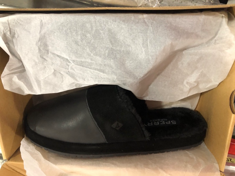 Photo 1 of MENS BLACK SLIPPERS SIZE 12 