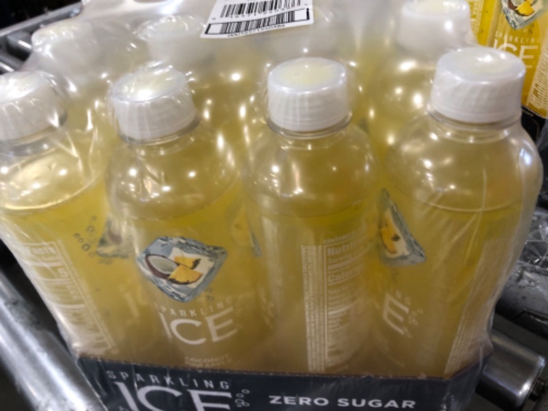 Photo 2 of Sparkling Ice, Coconut Pineapple Sparkling Water, Zero Sugar Flavored Water, with Vitamins and Antioxidants, Low Calorie Beverage, 17 fl oz Bottles (Pack of 12)
BEST BY: 07/13/2024