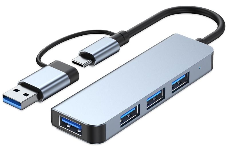 Photo 1 of USB-C Hub 4-in-1 Compact USB 3.0 Expander for Your Surface Pro and Other USB Devices - Stay Connected