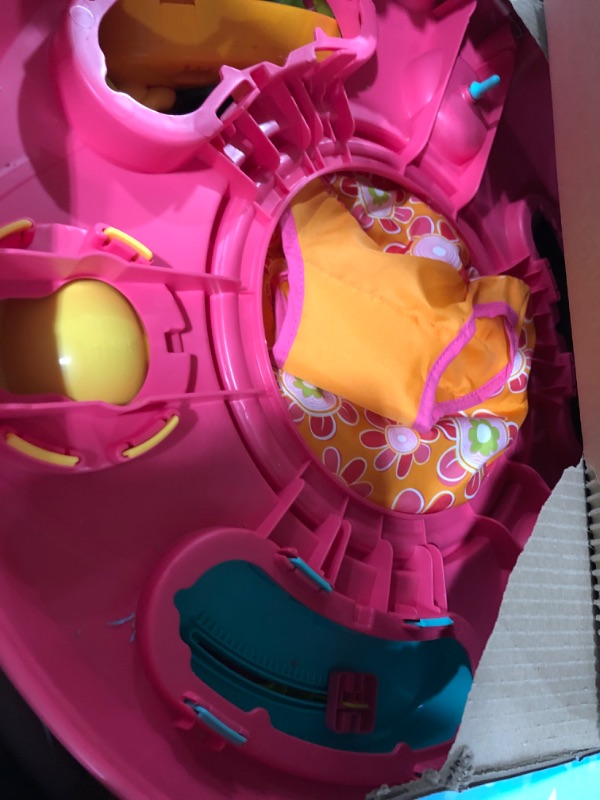 Photo 2 of Fisher-Price Jumperoo Baby Bouncer and Activity Center with Spinning Seat plus Lights Music Sounds and Baby Toys, Pink Petals