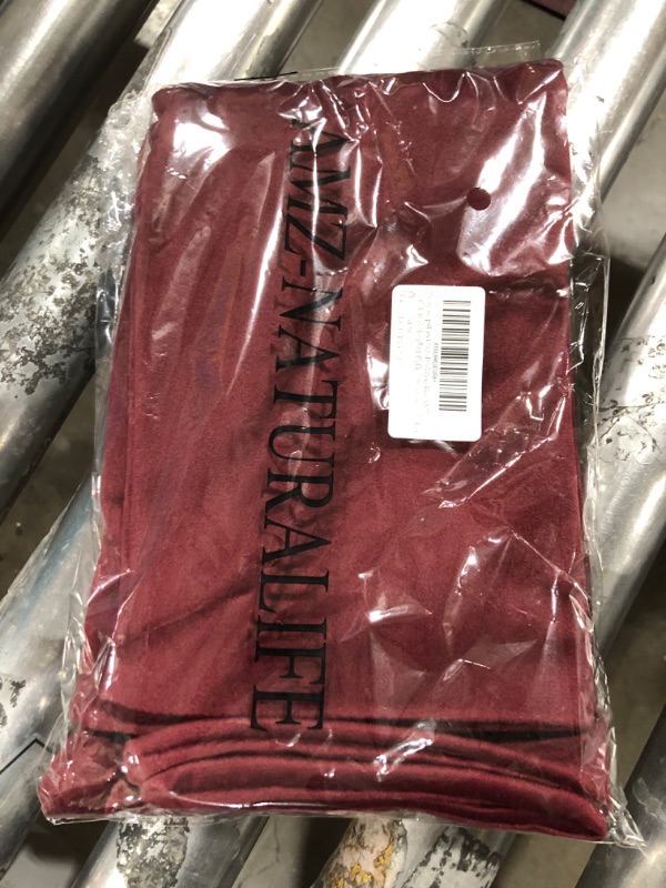 Photo 1 of 12x20 Velvet Lumbar Throw Pillow Covers Wine Red Soft Solid Christmas Decorative Square Cushion Cases Winter Front Porch Home Decor for Bedroom Couch Car Chair Patio Set of 2

