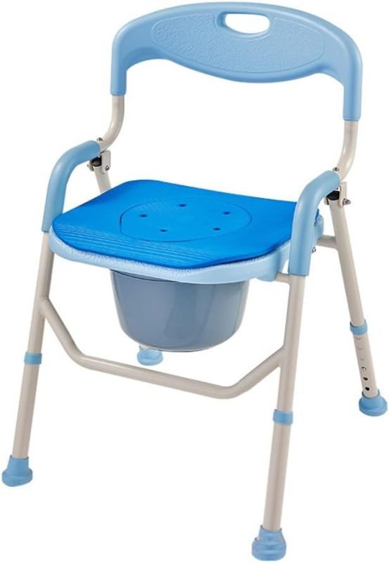 Photo 1 of 3 in 1 Shower Chair with Arms and Back, Folding Shower Chair with Arms and Back, 6-Level Adjustable Lightweight Bath Safety Seat, for Elderly, Handicap, Disabled, Seniors, Pregnant
