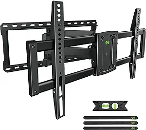 Photo 1 of USX MOUNT UL Listed Full Motion TV Wall Mount for 37-90 Inch TVs up to 150 lbs, TV Mount Bracket with Articulating Arms Pre-Assembled, Swivel and Tilt, Fits 16",18, 24" Wood Studs, Max VESA 600x400mm 