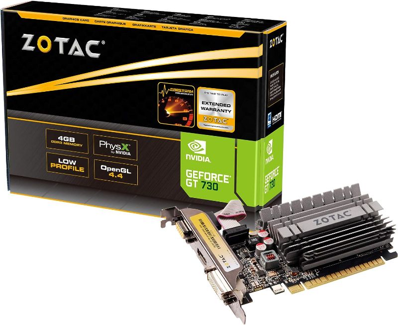 Photo 1 of ZOTAC GeForce GT 730 Zone Edition 4GB DDR3 PCI Express 2.0 x16 (x8 lanes) Graphics Card (ZT-71115-20L)