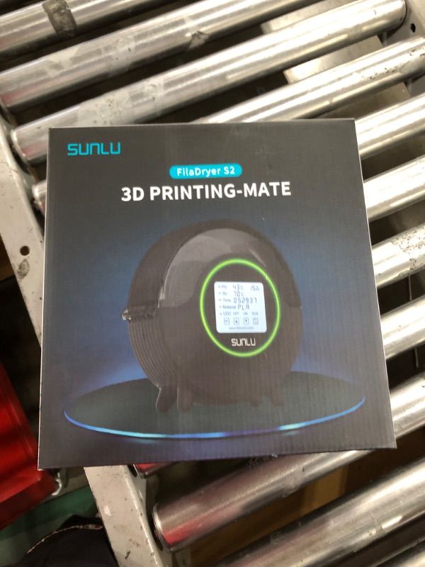 Photo 2 of SUNLU Upgraded S2 Filament Dryer Box with Fan, 360° Heating, Real-time Humidity Display, 3D Printer Filament Dehydrator for PLA, TPU, PETG, ABS, ASA, 1.75 2.85 3.00mm, 1 Kg Spool