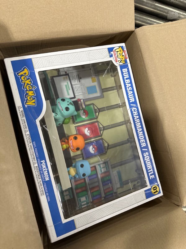 Photo 2 of Pokemon Bulbasaur Charmander Squirtle Deluxe Funko Pop! Moment with Case #01
