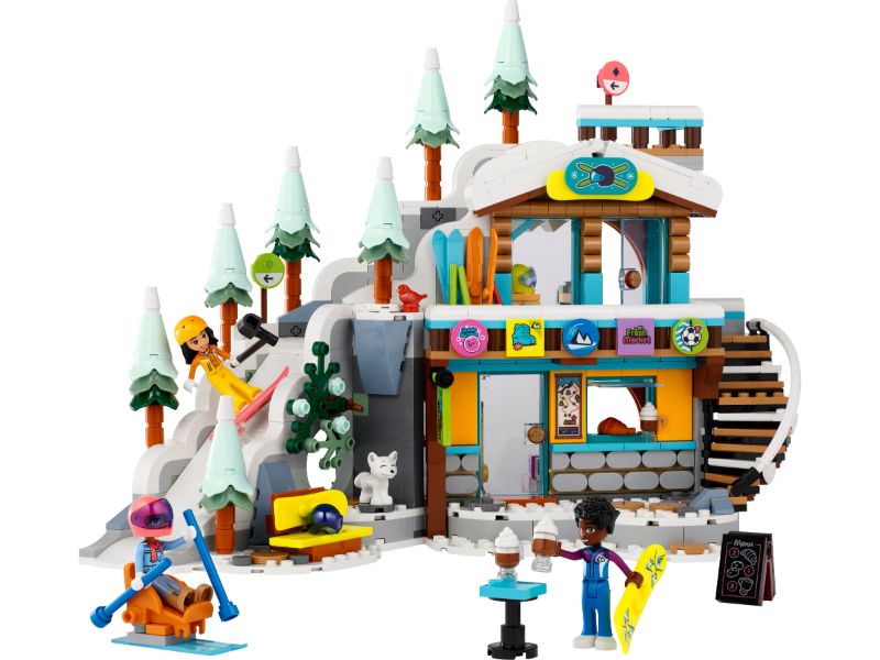 Photo 1 of Lego Friends Holiday Ski Slope and Cafe Creative Building Toy 41756, 980 Pieces - Multicolor

