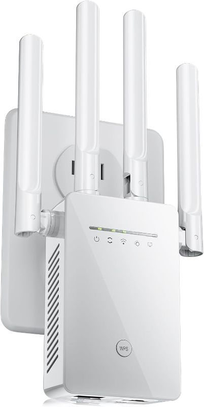 Photo 1 of 2022 Release WiFi 6 Extenders Signal Booster for Home, 2.4Gb/s Speed Longest Range Up to 12,000sq.ft, Internet Amplifier with Ethernet Port, Dual Band Wi-Fi Repeater 1-Tap Setup (RPT-001-01)