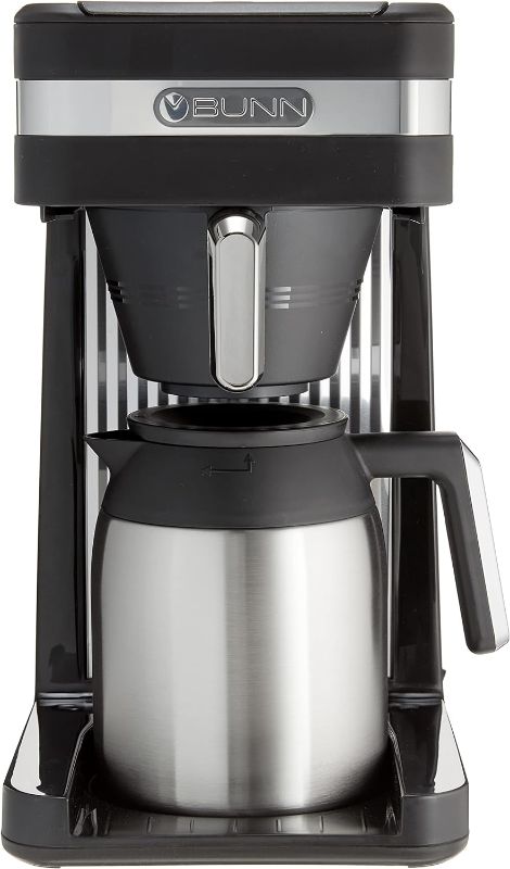Photo 1 of BUNN 55200 CSB3T Speed Brew Platinum Thermal Coffee Maker Stainless Steel, 10-Cup, Black
