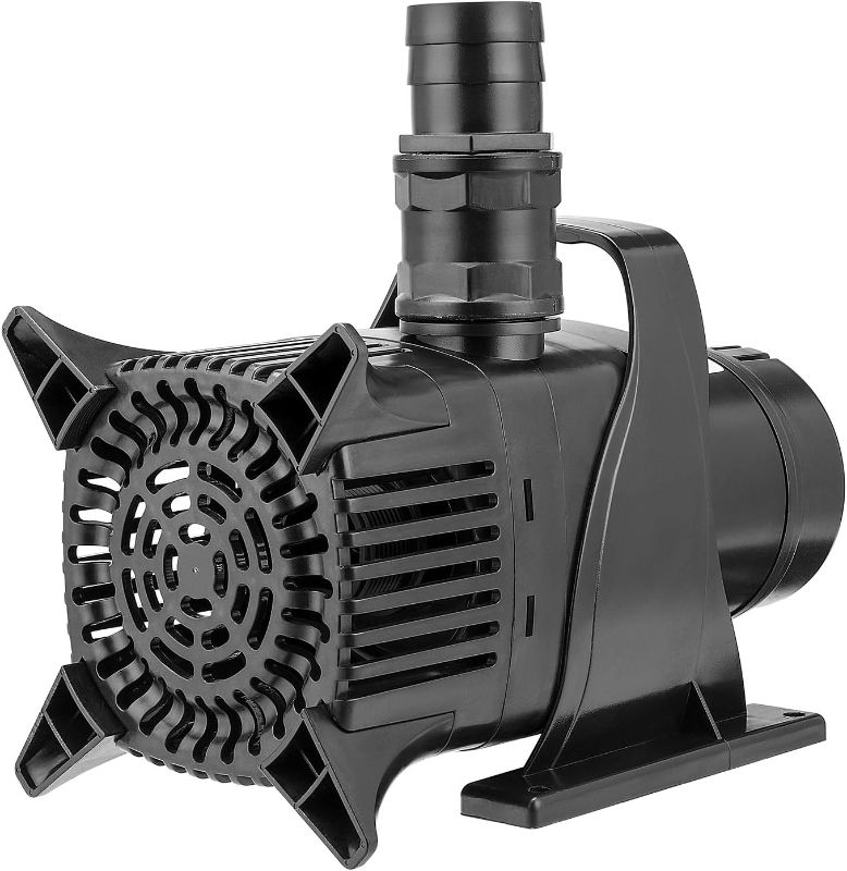Photo 1 of VIVOSUN 5284 GPH Submersible Water Pump, 400W Pond Pump, Ultra Quiet Aquarium Pump with 29.5FT Lift Height for Pond, Waterfall, Fish Tank, Statuary, Hydroponic
