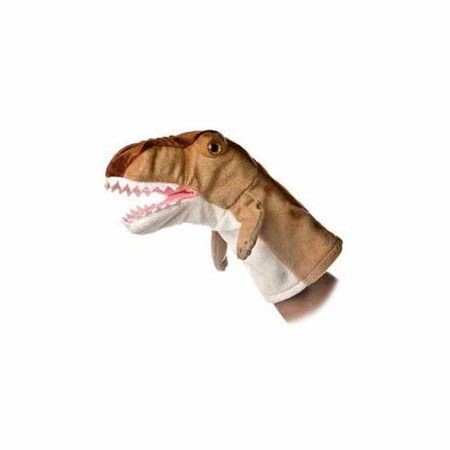 Photo 1 of Aurora - Medium Brown Hand Puppet - 10 T-Rex - Interactive Stuffed Animal
