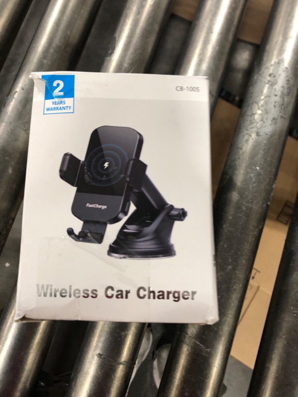 Photo 2 of Wireless Car Charger, CHGeek 15W Fast Charging Auto Clamping Car Charger Phone Mount Phone Holder fit for iPhone 15 14 13 12 11 Pro Max Xs, Samsung Galaxy S23 Ultra S22 S21 S20, S10+ S9+ Note 9, etc ?Best Overall Performer?