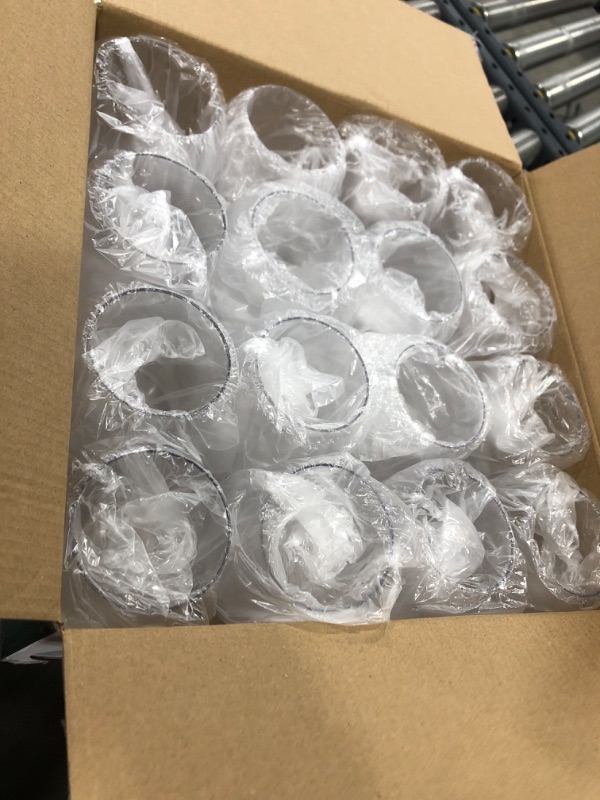 Photo 2 of FOCUSLINE 32 Pack Plastic Wine Glasses Stemless, 12 Oz Crystal Clear Disposable Wine Cups, Reusable Plastic Wine Glasses for Parties Weddings, Shatterproof Recyclable and BPA-Free Clear Plastic Wine Glasses