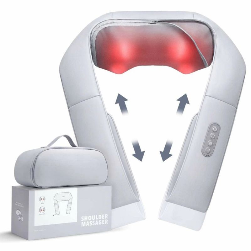 Photo 1 of NAIPO Lightweight Shoulder & Neck Massager with Heat Soothes Sore Muscles, Back Massager Gifts for Women Men Gray
