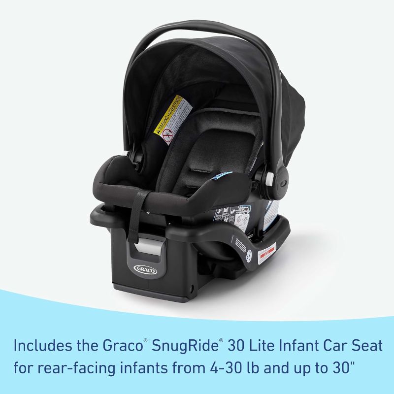 Photo 1 of Graco Outpace LX All-Terrain Travel System - Includes SnugRide 30 Lite Infant Car Seat, Briggs, High-Performance Stroller/Car Seat Combo, Practical & Durable

