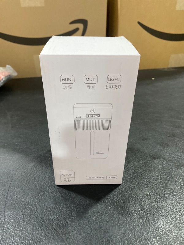 Photo 2 of Small Humidifiers for Bedroom,Mini Humidifier,Desk Humidifier,Portable Humidifiers,Small Humidifier,Car Travel Humidifier 400ml Night Light 3 Mist Modes Cool Mist Super Quiet USB(Blue)
