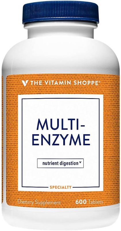 Photo 1 of The Vitamin Shoppe Multi Enzyme - Helps Support The Digestion & Absorption of Protein, Carbs & Fat (600 Tablets) EXP 01/2026
