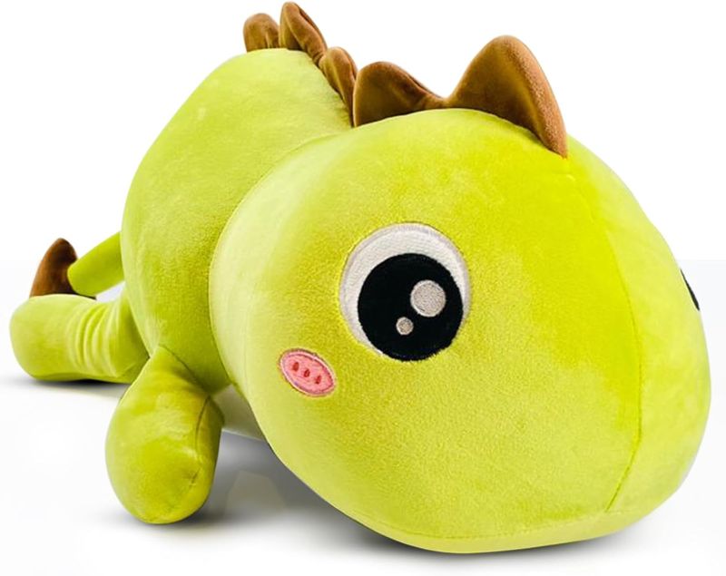 Photo 1 of Packbox Weighted Dinosaur Plush 24" 3.5 lbs. - Weighted Stuffed Animals Cute Green Dinosaur for Cuddling and Birthday Gift 