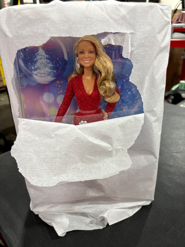 Photo 2 of Barbie Signature Mariah Carey Holiday Celebration Collector Doll in Glittery Gown