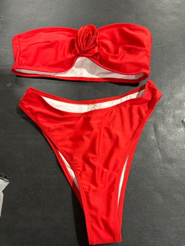 Photo 1 of XL Red 2 Piece bathing suit 