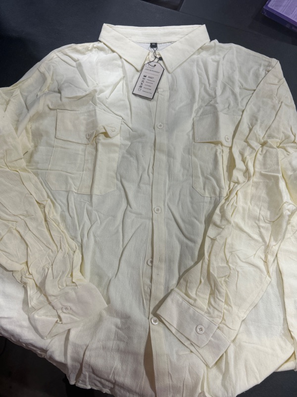 Photo 1 of XL Beige Long Sleeve Shirt 
