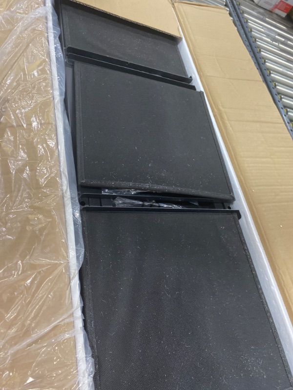 Photo 1 of JZM 3-Tier Entryway Table Console Table Tables Accent Table Sofa Tables for Entryway Living Room with 5 Drawers Storage, 35.5” Sofa Table Hallway Foyer Table, Vintage Brown