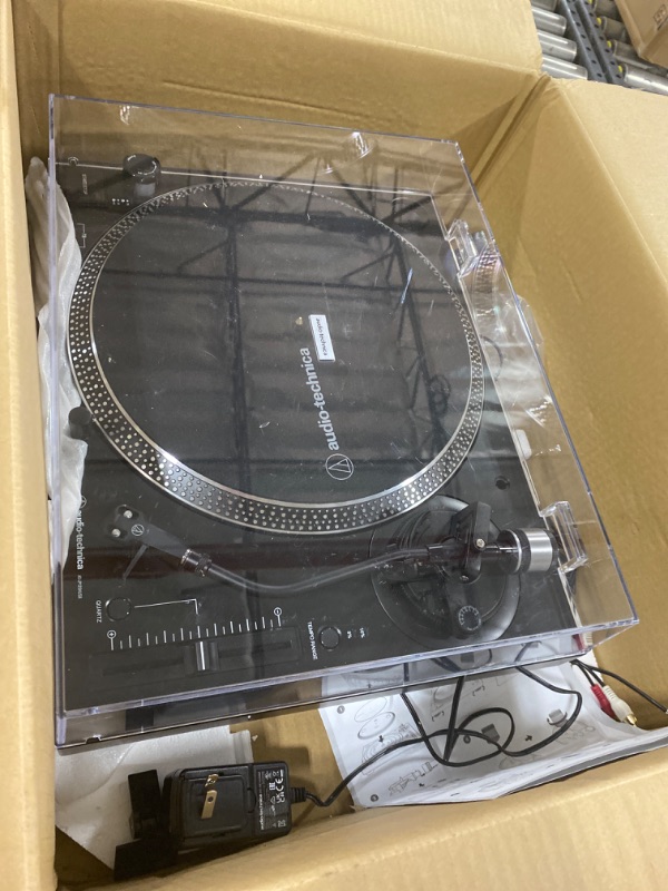Photo 2 of Audio-Technica AT-LP120XUSB-BK Direct-Drive Turntable (Analog & USB), Fully Manual, Hi-Fi, 3 Speed, Convert Vinyl to Digital, Anti-Skate and Variable Pitch Control Black