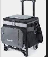 Photo 1 of TOURIT Collapsible Rolling Cooler Leakproof Insulated Soft Cooler Bag